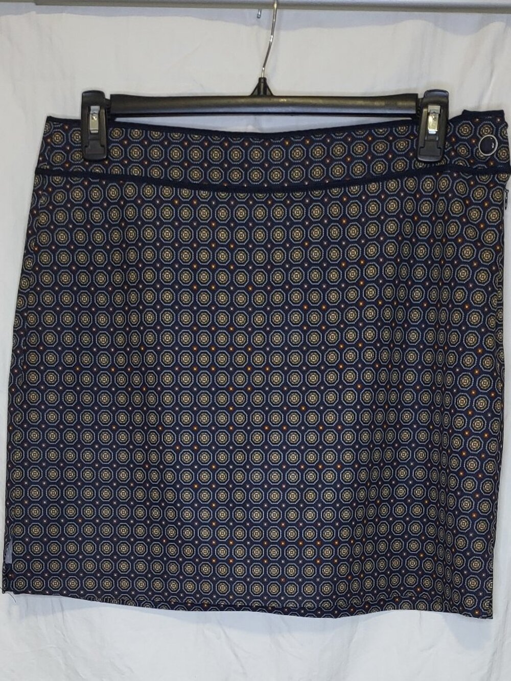 EP Pro Tour Golf Skort Navy Geometric Print Size 14 Athletic Golf Skirt